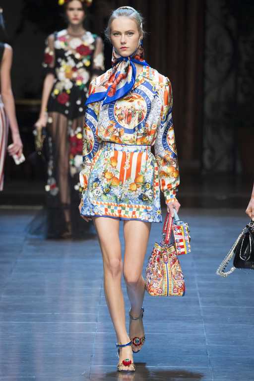 Платья Dolce & Gabbana весна-лето 2016 фото