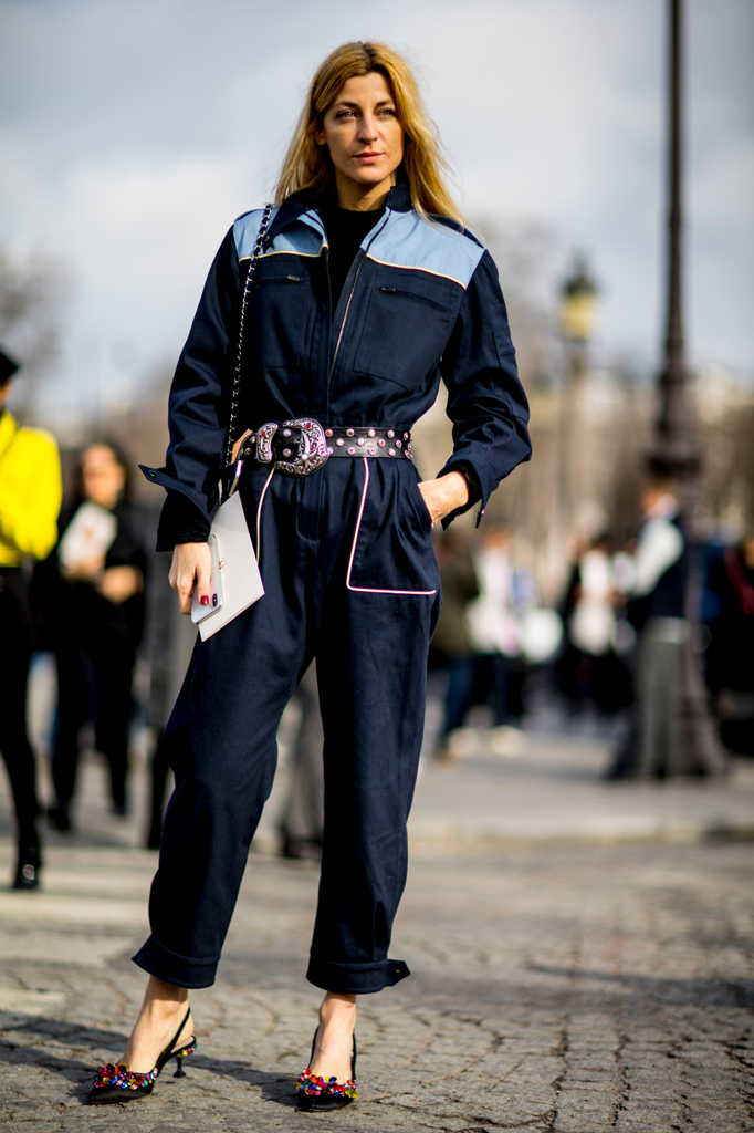 модный джинсовый комбинезон 2023-2024